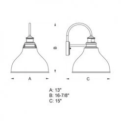 Outlet ✔️ Patriot Lighting® Dualux® Delano Oil-Burnished Bronze Outdoor Wall Light ✨ -Patriot Light Store T0258 DWG