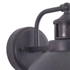 Budget 🧨 Patriot Lighting® Dualux® Harwich Textured Gray Outdoor Wall Light 🎁 -Patriot Light Store T0261 1