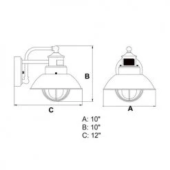 Budget 🧨 Patriot Lighting® Dualux® Harwich Textured Gray Outdoor Wall Light 🎁 -Patriot Light Store T0261 DWG
