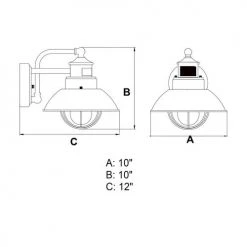 Hot Sale 🎁 Patriot Lighting® Dualux® Harwich Burnished Bronze Outdoor Wall Light 🔔 -Patriot Light Store T0263 DWG