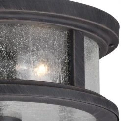 Brand new ⭐ Patriot Lighting® Cumberland Rust Iron 2-Light Outdoor Flush Mount Light 👏 -Patriot Light Store T0290 2