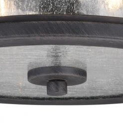 Brand new ⭐ Patriot Lighting® Cumberland Rust Iron 2-Light Outdoor Flush Mount Light 👏 -Patriot Light Store T0290 3