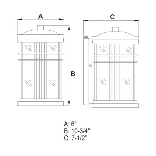 Hot Sale 🥰 Patriot Lighting® Wrightwood Vintage Black Outdoor Wall Light ✔️ 7 Hot Sale 🥰 Patriot Lighting® Wrightwood Vintage Black Outdoor Wall Light ✔️ - Image 5
