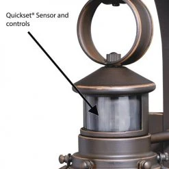 Buy 💯 Patriot Lighting® Dualux® Chatham Burnished Bronze Outdoor Wall Light ⌛ -Patriot Light Store T0326 3