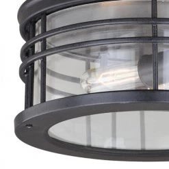 Brand new 💯 Patriot Lighting® Wrightwood Vintage Black 2-Light Outdoor Flush Mount Light ⌛ 8 Brand new 💯 Patriot Lighting® Wrightwood Vintage Black 2-Light Outdoor Flush Mount Light ⌛ -Patriot Light Store T0361 1