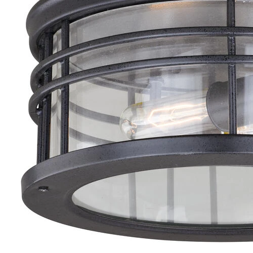 Brand new 💯 Patriot Lighting® Wrightwood Vintage Black 2-Light Outdoor Flush Mount Light ⌛ 4 Brand new 💯 Patriot Lighting® Wrightwood Vintage Black 2-Light Outdoor Flush Mount Light ⌛ - Image 2
