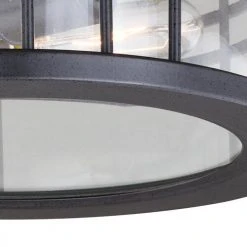 Brand new 💯 Patriot Lighting® Wrightwood Vintage Black 2-Light Outdoor Flush Mount Light ⌛ 10 Brand new 💯 Patriot Lighting® Wrightwood Vintage Black 2-Light Outdoor Flush Mount Light ⌛ -Patriot Light Store T0361 3