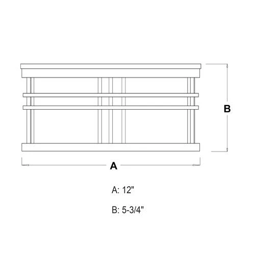 Brand new 💯 Patriot Lighting® Wrightwood Vintage Black 2-Light Outdoor Flush Mount Light ⌛ 7 Brand new 💯 Patriot Lighting® Wrightwood Vintage Black 2-Light Outdoor Flush Mount Light ⌛ - Image 5
