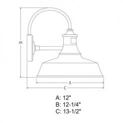 New ✨ Patriot Lighting® Dualux® Dorado Dark Bronze Outdoor Wall Light ❤️ -Patriot Light Store T0387 DWG