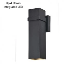 Discount 🛒 Patriot Lighting® Lavage Textured Black LED Outdoor Wall Light 🧨 -Patriot Light Store T0398 3