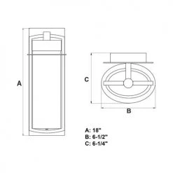 Top 10 ❤️ Patriot Lighting® Logan Carbon Bronze LED Outdoor Wall Light ⌛ 9 Top 10 ❤️ Patriot Lighting® Logan Carbon Bronze LED Outdoor Wall Light ⌛ -Patriot Light Store T0425 DWG