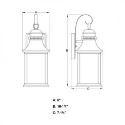Brand new 🥰 Patriot Lighting® Cambridge Oil-Rubbed Bronze Outdoor Wall Light ✔️ -Patriot Light Store T0473 DWG