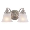 Budget ⌛ Patriot Lighting® Standford Brushed Nickel 2 Light Vanity Light ⌛ -Patriot Light Store VL35122BN