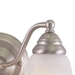 Budget ⌛ Patriot Lighting® Standford Brushed Nickel 2 Light Vanity Light ⌛ -Patriot Light Store VL35122BN 3