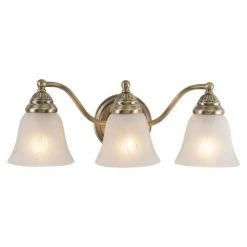 Promo 👍 Patriot Lighting® Standford Antique Brass 3 Light Vanity Light 👍