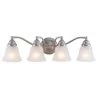 Brand new ✔️ Patriot Lighting® Standford Brushed Nickel 4 Light Vanity Light 🔔 -Patriot Light Store VL35124BN