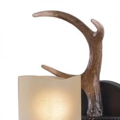 New ⌛ Patriot Lighting® Yoho Black Walnut 1 Light Antler Vanity Light ✔️ -Patriot Light Store W0032 3
