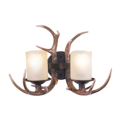 Best Sale ⌛ Patriot Lighting® Yoho Black Walnut 2 Light Antler Vanity Light 👍 3 Best Sale ⌛ Patriot Lighting® Yoho Black Walnut 2 Light Antler Vanity Light 👍