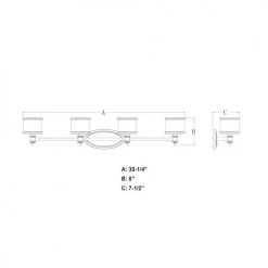 Hot Sale ⌛ Patriot Lighting® Carlisle Chrome 4 Light Vanity Light 🧨 -Patriot Light Store W0149 DWG