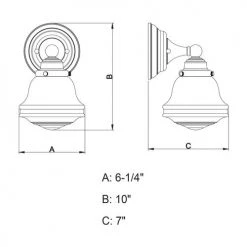 Brand new ⭐ Patriot Lighting® Huntley Oil Rubbed Bronze 1 Light Vanity Light 🤩 -Patriot Light Store W0166 DWG