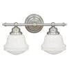 Best Pirce 🛒 Patriot Lighting® Huntley Satin Nickel 2 Light Vanity Light ⌛ -Patriot Light Store W0169