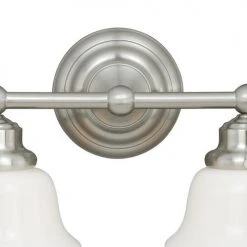 Best Pirce 🛒 Patriot Lighting® Huntley Satin Nickel 2 Light Vanity Light ⌛ -Patriot Light Store W0169 3