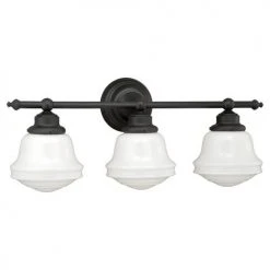 Promo 💯 Patriot Lighting® Huntley Oil Rubbed Bronze 3 Light Vanity Light 🎁