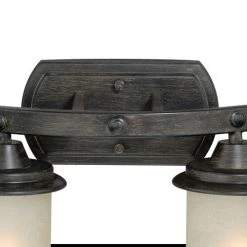 Budget ✨ Patriot Lighting® Halifax Black Walnut 2 Light Vanity Light ❤️ -Patriot Light Store W0182 1
