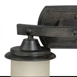 Budget ✨ Patriot Lighting® Halifax Black Walnut 2 Light Vanity Light ❤️ -Patriot Light Store W0182 2