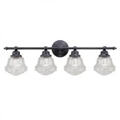 Top 10 ⌛ Patriot Lighting® Huntley Oil Rubbed Bronze 4 Light Vanity Light 🌟