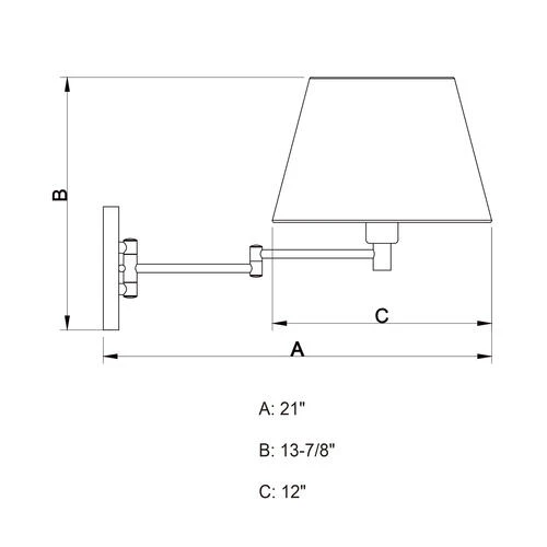 Wholesale ⌛ Patriot Lighting® Chapeau Polished Nickel Wall Light 🌟 7 Wholesale ⌛ Patriot Lighting® Chapeau Polished Nickel Wall Light 🌟 - Image 5