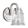 Buy ⭐ Patriot Lighting® Toledo Satin Nickel 1 Light Vanity Light ❤️ -Patriot Light Store W0239