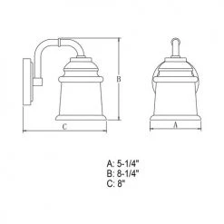 Buy ⭐ Patriot Lighting® Toledo Satin Nickel 1 Light Vanity Light ❤️ -Patriot Light Store W0239 DWG