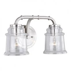 Discount 😉 Patriot Lighting® Toledo Satin Nickel 2 Light Vanity Light 😀