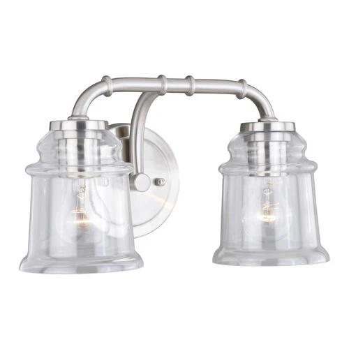 Discount 😉 Patriot Lighting® Toledo Satin Nickel 2 Light Vanity Light 😀 3 Discount 😉 Patriot Lighting® Toledo Satin Nickel 2 Light Vanity Light 😀