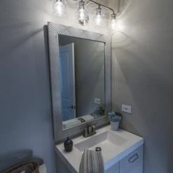 Buy ⌛ Patriot Lighting® Toledo Satin Nickel 3 Light Vanity Light 💯 -Patriot Light Store W0241 L8