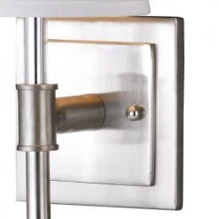 Hot Sale ⌛ Patriot Lighting® Ritz Satin Nickel 1 Light Vanity Light ❤️ -Patriot Light Store W0247 1