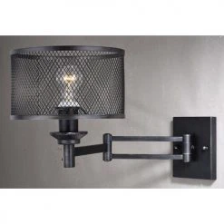 Deals 🛒 Patriot Lighting® Polk Warm Pewter 1 Light Wall Light 👍 -Patriot Light Store W0260 1