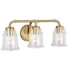 Best reviews of ✔️ Patriot Lighting® Toledo Natural Brass 3 Light Vanity Light 🌟 -Patriot Light Store W0264