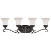 Budget 🔔 Patriot Lighting® Avenant Bronze 4 Light Vanity Light 🎁 -Patriot Light Store W0304