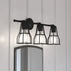 Brand new ❤️ Patriot Lighting® Clybourn Oil Rubbed Bronze 3 Light Vanity Light 😀 -Patriot Light Store W0313 L2