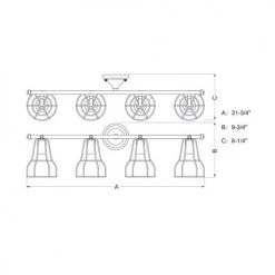 Best reviews of 😀 Patriot Lighting® Clybourn Oil Rubbed Bronze 4 Light Vanity Light ⭐ -Patriot Light Store W0314 DWG