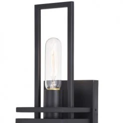 New ❤️ Patriot Lighting® Marquis Matte Black 1 Light Wall Light 💯 -Patriot Light Store W0345 2