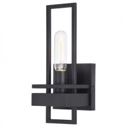 New ❤️ Patriot Lighting® Marquis Matte Black 1 Light Wall Light 💯