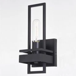 New ❤️ Patriot Lighting® Marquis Matte Black 1 Light Wall Light 💯 -Patriot Light Store W0345 3