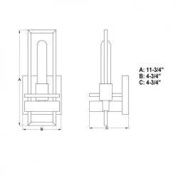 New ❤️ Patriot Lighting® Marquis Matte Black 1 Light Wall Light 💯 -Patriot Light Store W0345 DWG