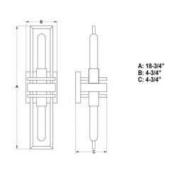 Buy 🤩 Patriot Lighting® Marquis Satin Nickel 2 Light Wall Light 😍 -Patriot Light Store W0346 DWG