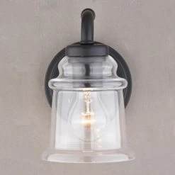 Deals 😉 Patriot Lighting® Toledo Matte Black 1 Light Vanity Light 🥰 14 Deals 😉 Patriot Lighting® Toledo Matte Black 1 Light Vanity Light 🥰 -Patriot Light Store W0348 5