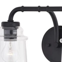 Outlet 🎉 Patriot Lighting® Toledo Matte Black 2 Light Vanity Light ⭐ 9 Outlet 🎉 Patriot Lighting® Toledo Matte Black 2 Light Vanity Light ⭐ -Patriot Light Store W0349 1