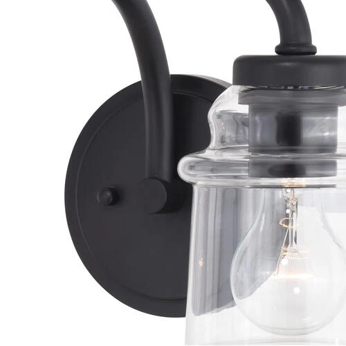 Outlet 🎉 Patriot Lighting® Toledo Matte Black 2 Light Vanity Light ⭐ 5 Outlet 🎉 Patriot Lighting® Toledo Matte Black 2 Light Vanity Light ⭐ - Image 3